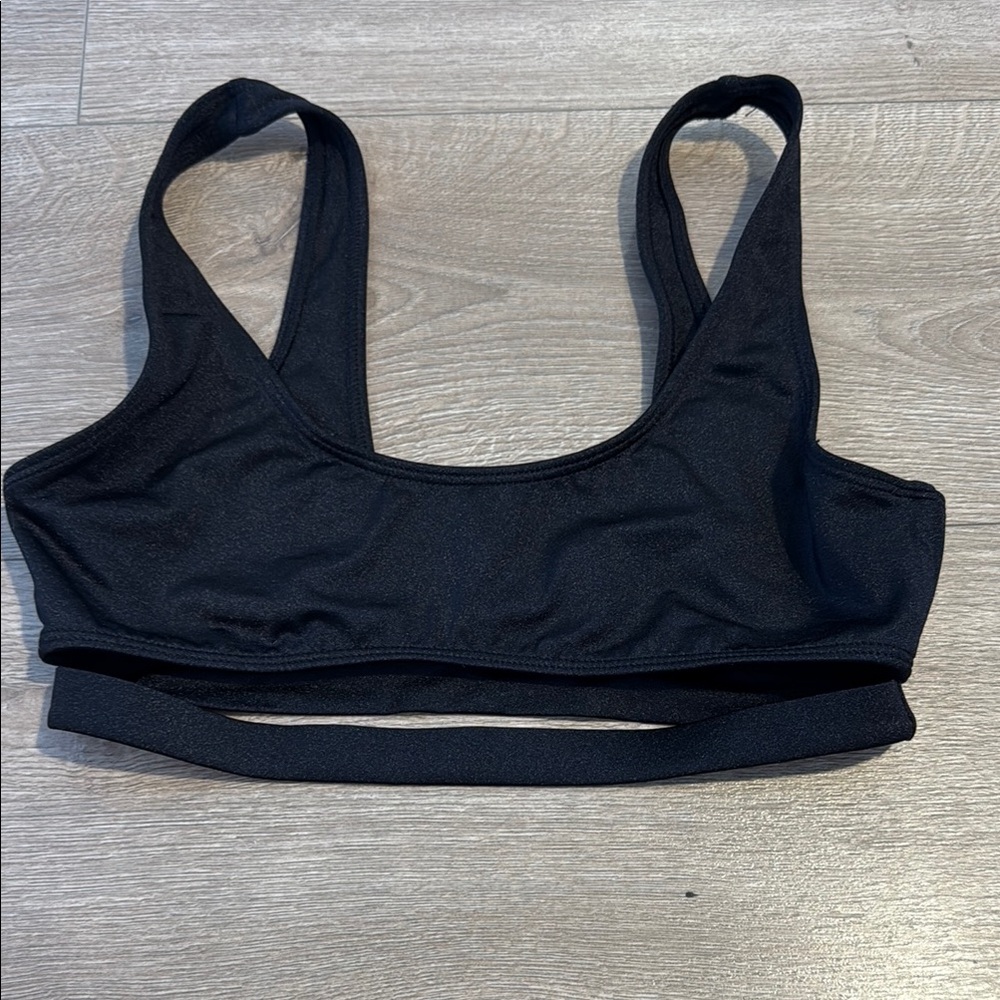 Pacsafe Black Swim Sports Bra with Secure Fit